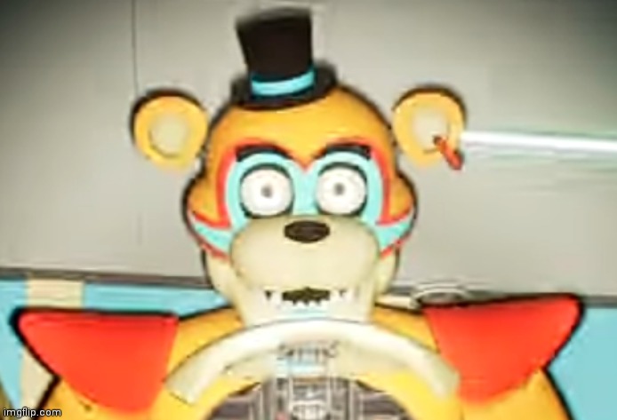 Low quality poopposting | image tagged in glamrock freddy has seen things | made w/ Imgflip meme maker