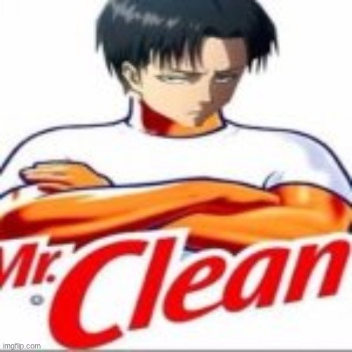 much better | image tagged in levi,mr clean | made w/ Imgflip meme maker