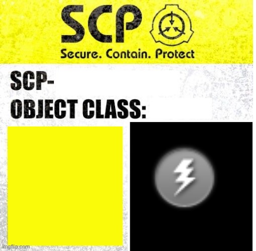 Part of blackout | image tagged in scp sign generator | made w/ Imgflip meme maker