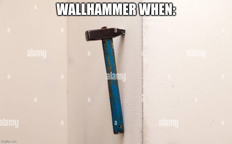 WALLHAMMER WHEN: | made w/ Imgflip meme maker