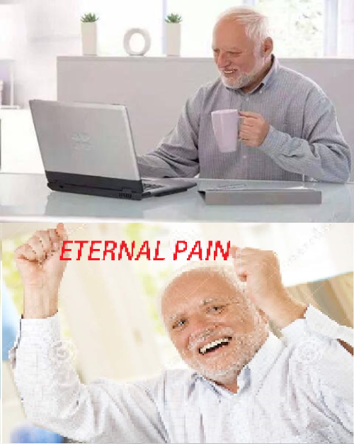 High Quality Eternal Pain Harold Blank Meme Template