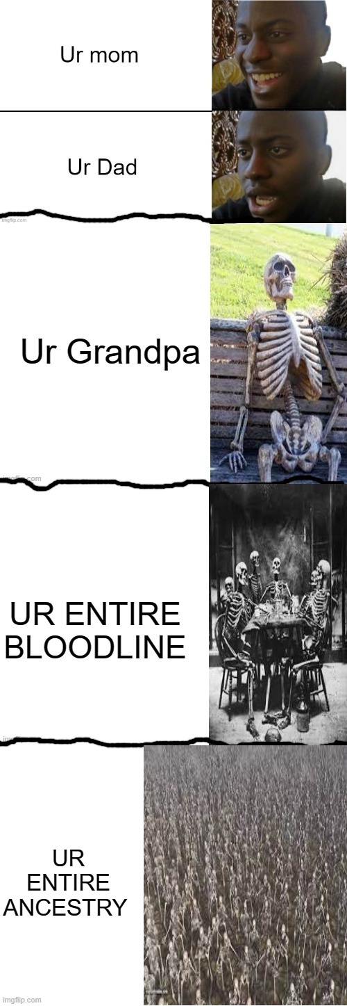 lol | UR ENTIRE ANCESTRY | image tagged in blank white template | made w/ Imgflip meme maker