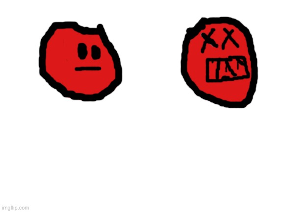 Since air breather made fnf funni man I made le poorly drawn icons | image tagged in blank white template | made w/ Imgflip meme maker