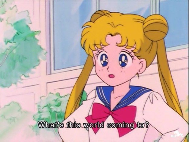 Sailor Moon what’s this world coming to Blank Meme Template