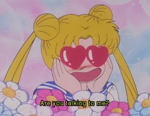 Sailor Moon are you talking to me Blank Meme Template