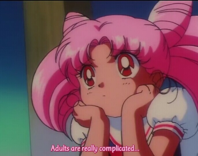 Sailor Moon adults are really complicated Blank Meme Template