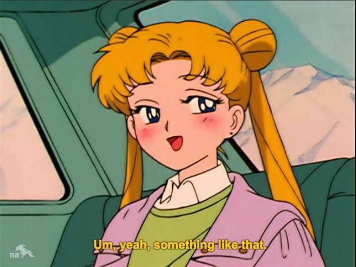 High Quality Sailor Moon um yeah something like that Blank Meme Template