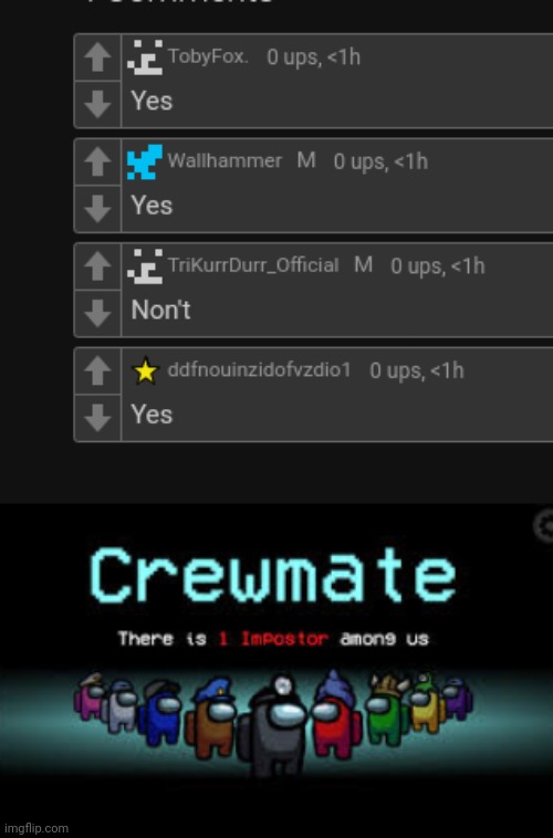 image tagged in there is 1 imposter among us | made w/ Imgflip meme maker