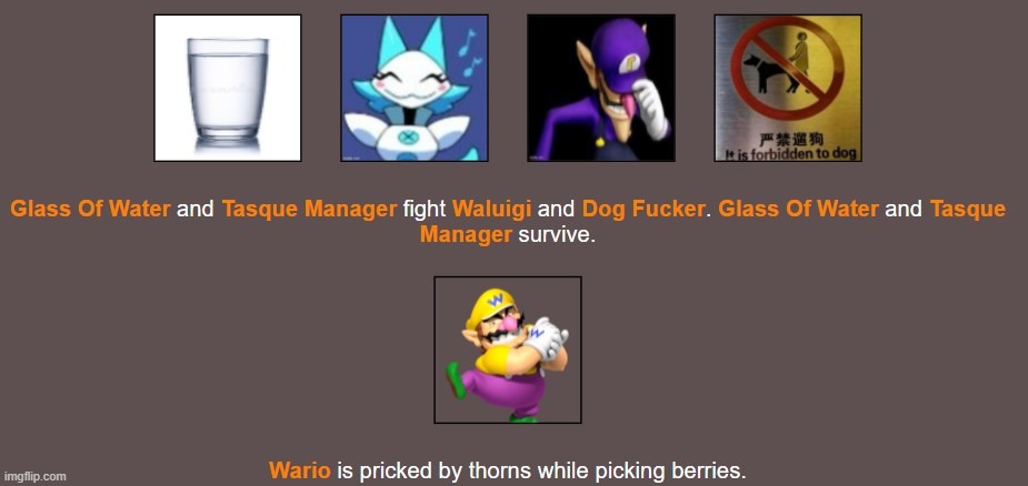 avenge him wario | made w/ Imgflip meme maker