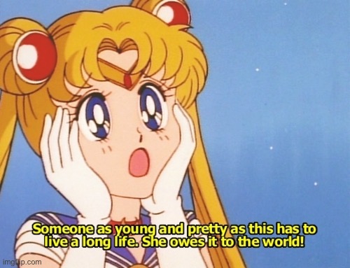 Sailor Moon someone as young and pretty as this | image tagged in sailor moon someone as young and pretty as this | made w/ Imgflip meme maker
