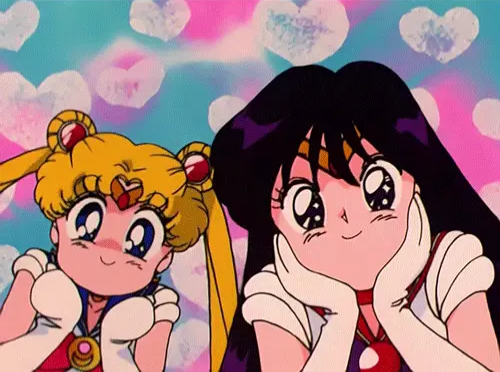 Sailor Moon Sailor Mars cute Blank Meme Template