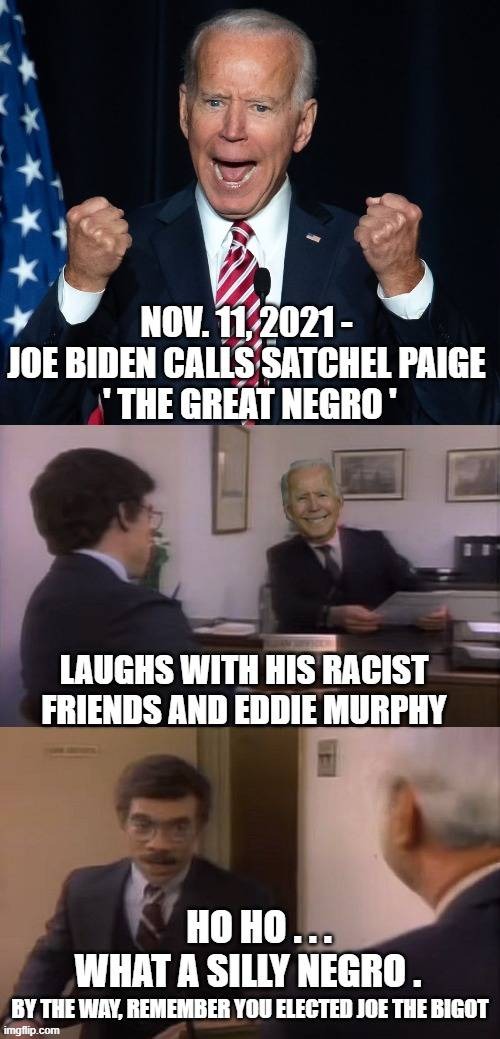 You Elected A Racist | image tagged in biden,negro,liberals,democrats,veterans,obama | made w/ Imgflip meme maker