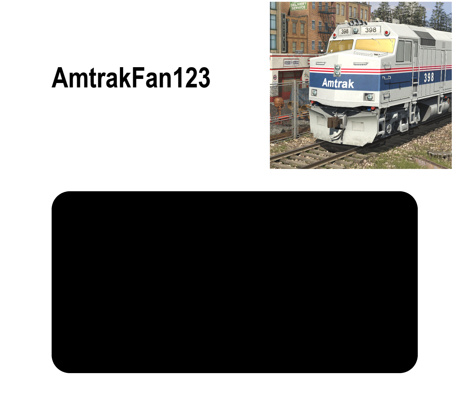 High Quality AmtrakFan123 announcement template Blank Meme Template