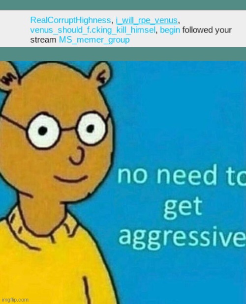 chill | image tagged in no need to get aggressive | made w/ Imgflip meme maker