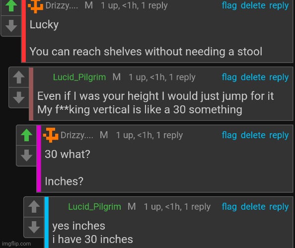 inches | made w/ Imgflip meme maker