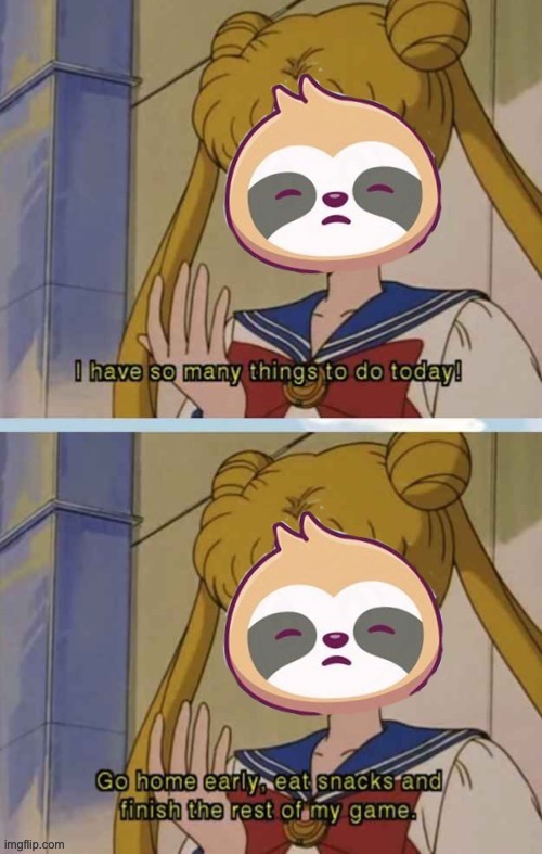 Sailor S l o t h | image tagged in sailor sloth,sailor moon,anime,sailor,sloth,lazytown | made w/ Imgflip meme maker