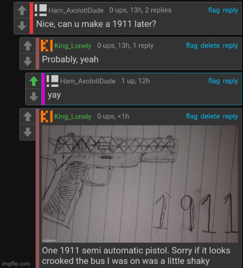 Gun drawing recommendation | image tagged in gun,drawing,fun,suggestion | made w/ Imgflip meme maker