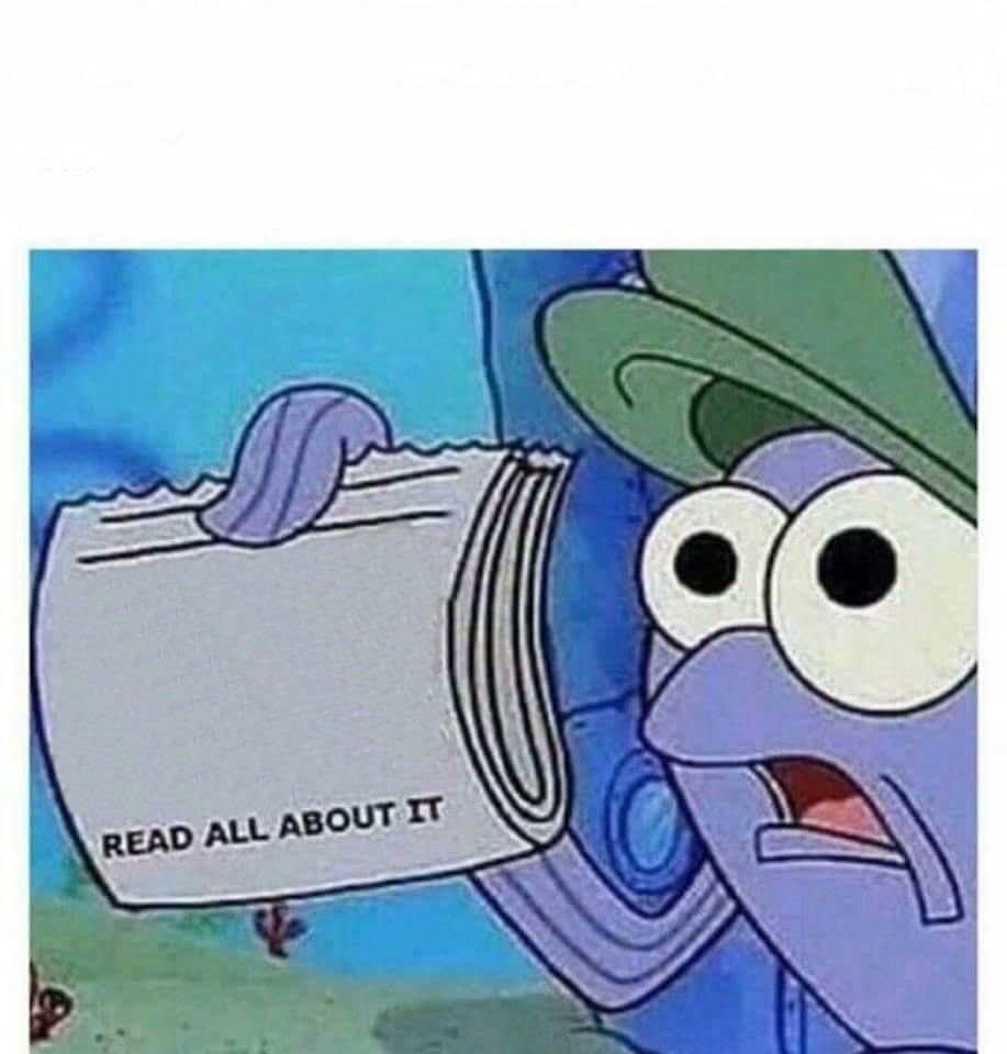 High Quality Read all about it Blank Meme Template