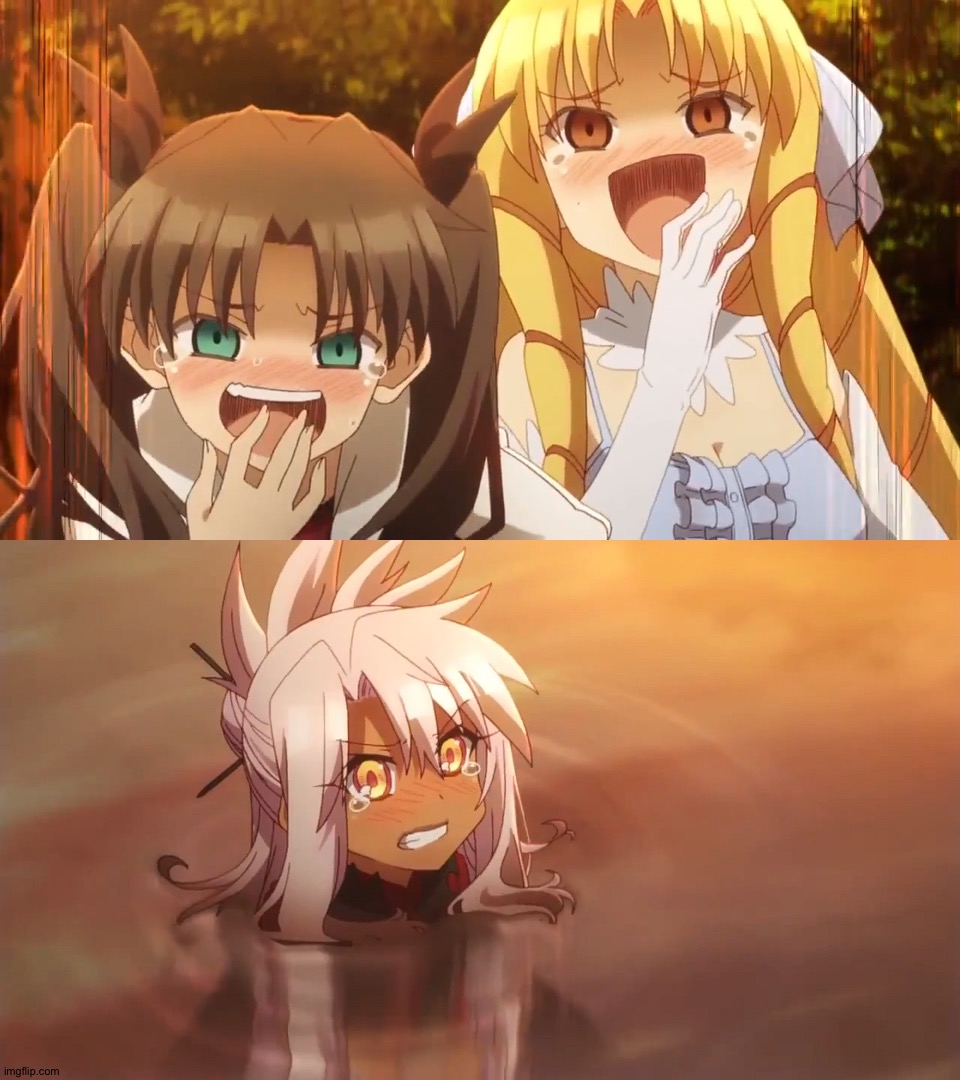 Fate/Kaleid 2wei meme | image tagged in fate/kaleid 2wei meme | made w/ Imgflip meme maker