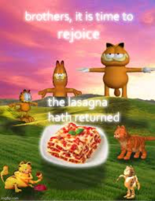 The lasagne returned | image tagged in surreal,memes,surreal meme | made w/ Imgflip meme maker