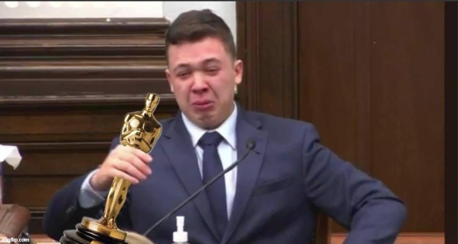 An oscar from a white audience with a white judge, biased over a white boy. Mistrial in 3...2... | image tagged in government corruption,kyle rittenhouse,kenosha,blm,court,crisis actor | made w/ Imgflip meme maker