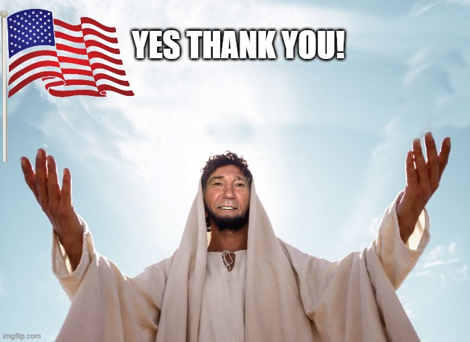 peace | YES THANK YOU! | image tagged in peace | made w/ Imgflip meme maker