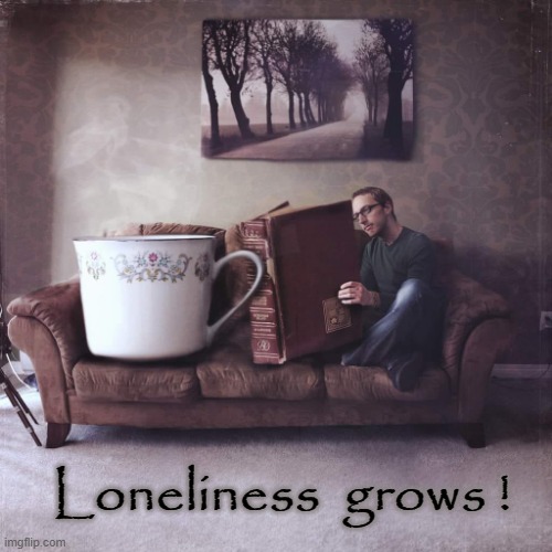 Loneliness Grows ! | Loneliness  grows ! | image tagged in home alone | made w/ Imgflip meme maker