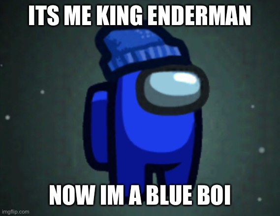 Ye | ITS ME KING ENDERMAN; NOW IM A BLUE BOI | image tagged in blue | made w/ Imgflip meme maker