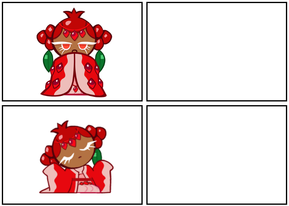 High Quality Pomegranate Cookie Blank Meme Template