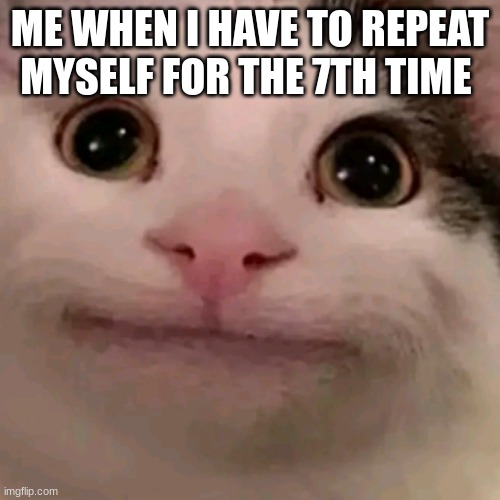 Are u being serious | ME WHEN I HAVE TO REPEAT MYSELF FOR THE 7TH TIME | image tagged in beluga | made w/ Imgflip meme maker