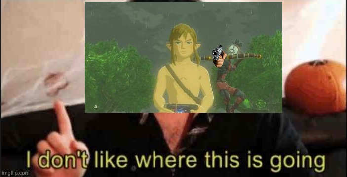 Yiga gun arrow | image tagged in jontron i don't like where this is going,legend of zelda,the legend of zelda breath of the wild,video games | made w/ Imgflip meme maker