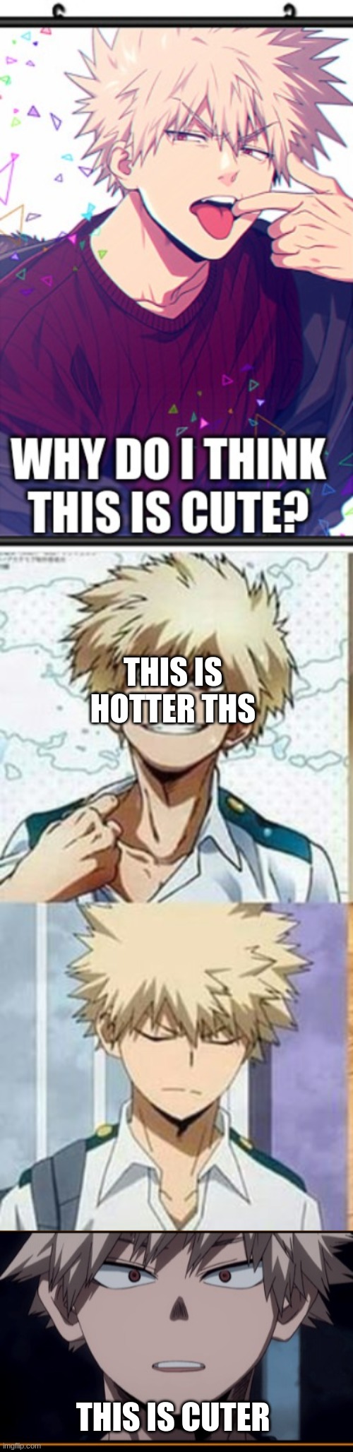THIS IS HOTTER THS; THIS IS CUTER | made w/ Imgflip meme maker