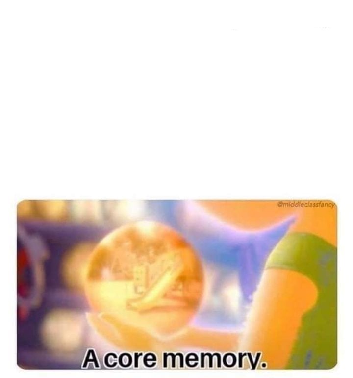 A core memory meme Blank Meme Template