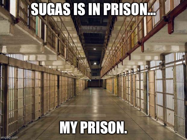 Prison | SUGAS IS IN PRISON…; MY PRISON. | image tagged in prison | made w/ Imgflip meme maker