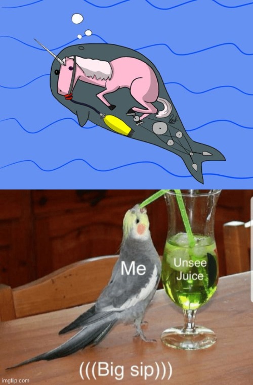 I Can't Think Of A Good Title For This | image tagged in unsee juice,unicorn,why did i make this,why are you reading this,oh wow are you actually reading these tags | made w/ Imgflip meme maker