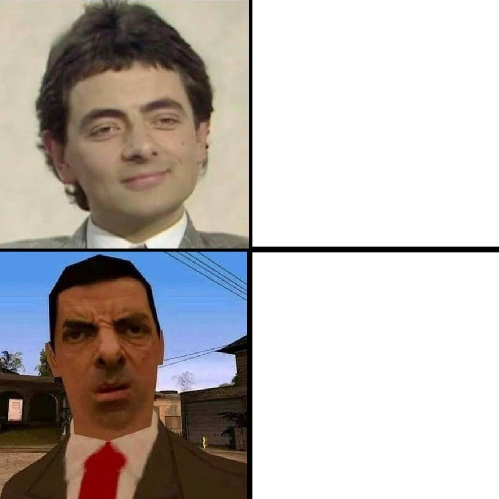 Mr.Bean Blank Meme Template