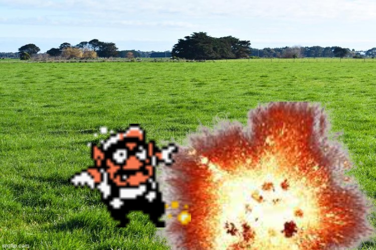 Wario dies after randomly stepping on a landmine.mp3 | image tagged in wario dies,wario,memes | made w/ Imgflip meme maker