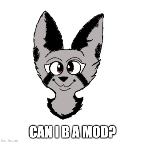 ? | CAN I B A MOD? | image tagged in art bye void_the_furry,furry | made w/ Imgflip meme maker