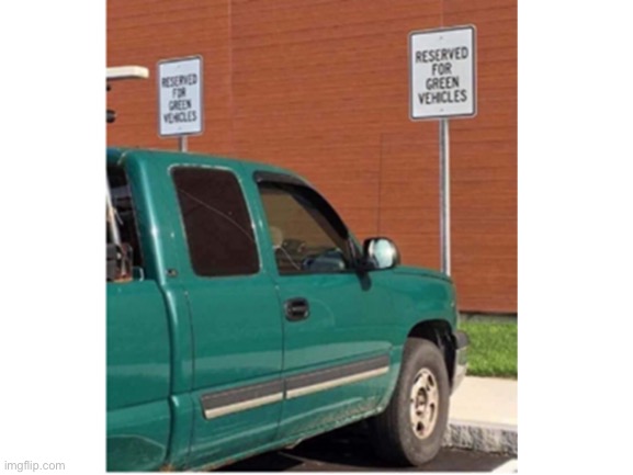 I mean, they aren’t wrong | image tagged in green,truck | made w/ Imgflip meme maker