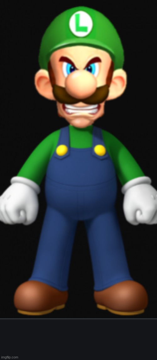 pissed off luigi | image tagged in pissed off luigi | made w/ Imgflip meme maker