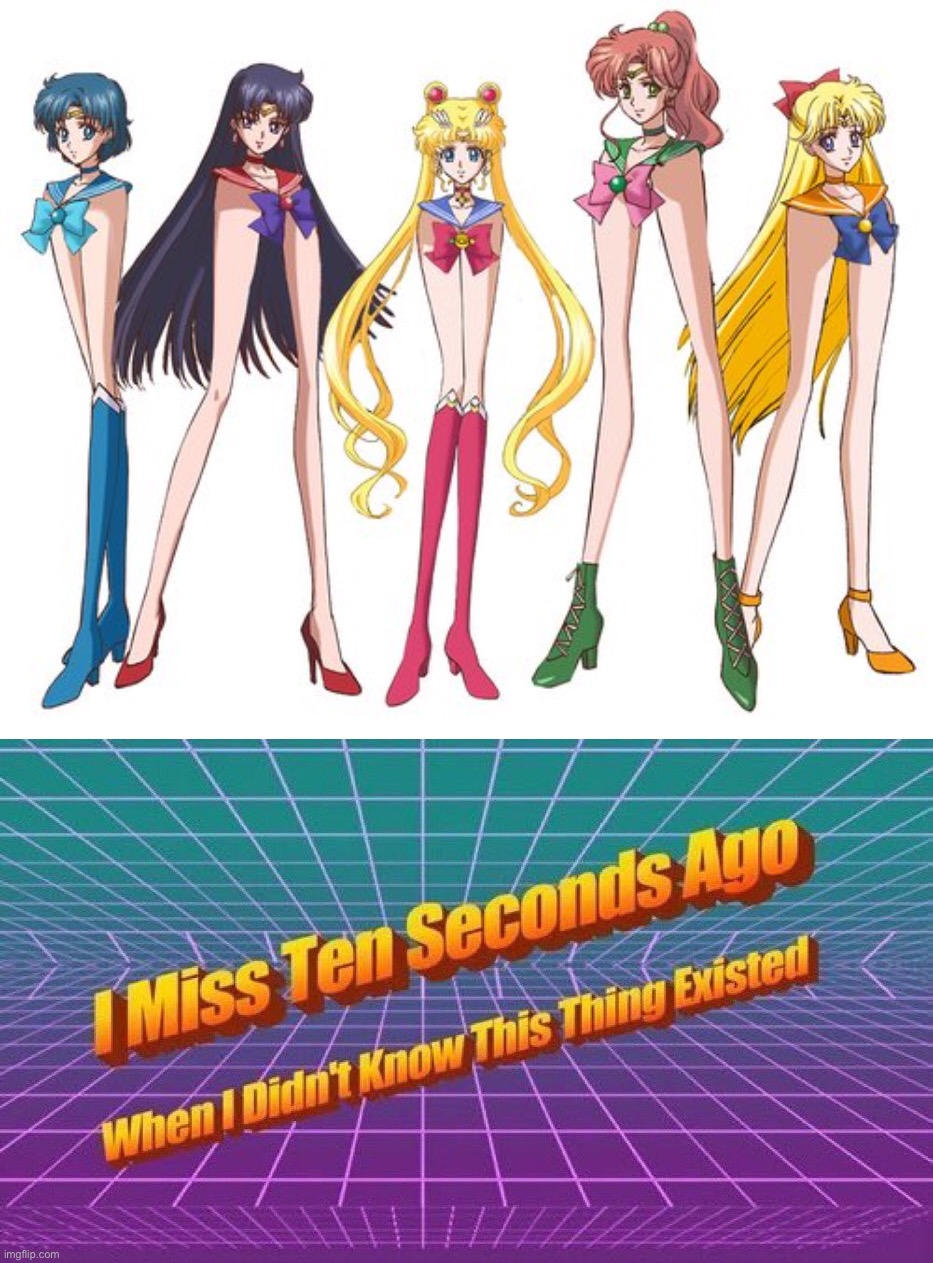 bruh | image tagged in sailor scouts long legs,i miss ten seconds ago,unsee juice,can't unsee,pass the unsee juice my bro,sailor moon | made w/ Imgflip meme maker