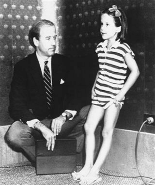 Joe Biden ogles young girl Blank Meme Template