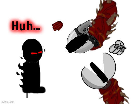 Mag agent gemini | Huh… | image tagged in blank white template | made w/ Imgflip meme maker
