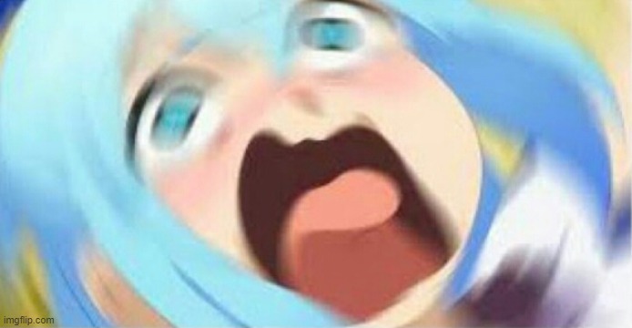 Aqua crying | image tagged in aqua crying | made w/ Imgflip meme maker