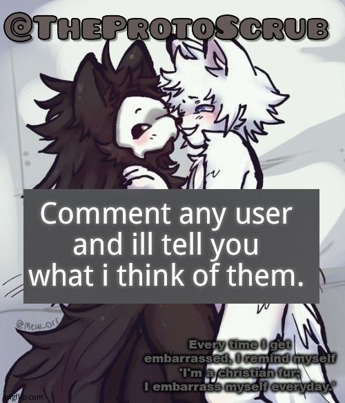 *simps cutely* | Comment any user and ill tell you what i think of them. | image tagged in simps cutely | made w/ Imgflip meme maker