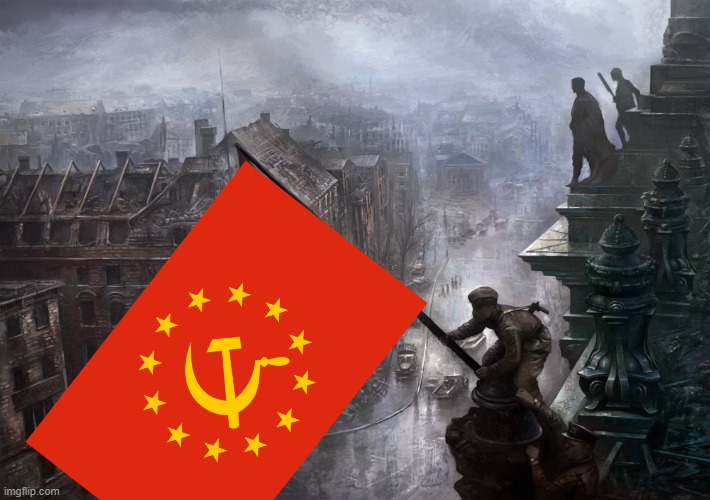 Lol | image tagged in soviet flag on reichstag,incorrect colored picture | made w/ Imgflip meme maker