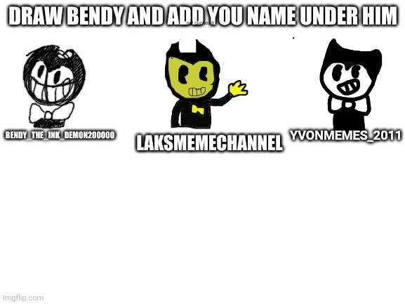  YVONMEMES_2011 | image tagged in bendy and the ink machine,repost | made w/ Imgflip meme maker