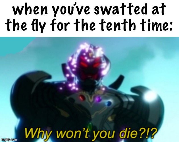this is true |  when you’ve swatted at the fly for the tenth time: | image tagged in ultron why won t you die,funny,what if,so true memes,failure | made w/ Imgflip meme maker