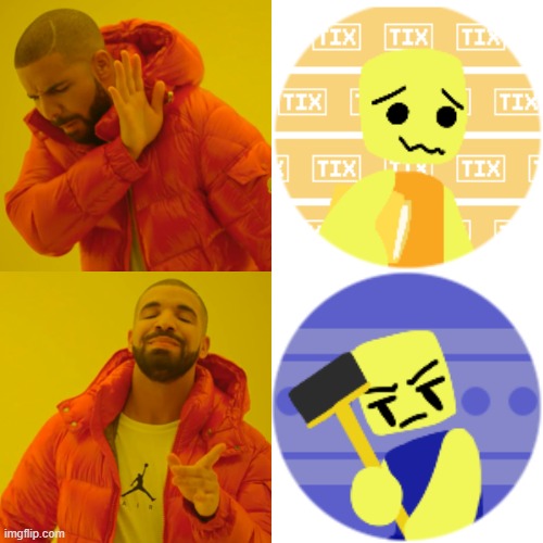 janitor | image tagged in memes,drake hotline bling,roblox,funni | made w/ Imgflip meme maker