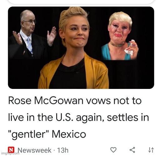 Hasta La Vista, Baby | image tagged in rose mcgowan,mexico,charmed,outspoken | made w/ Imgflip meme maker